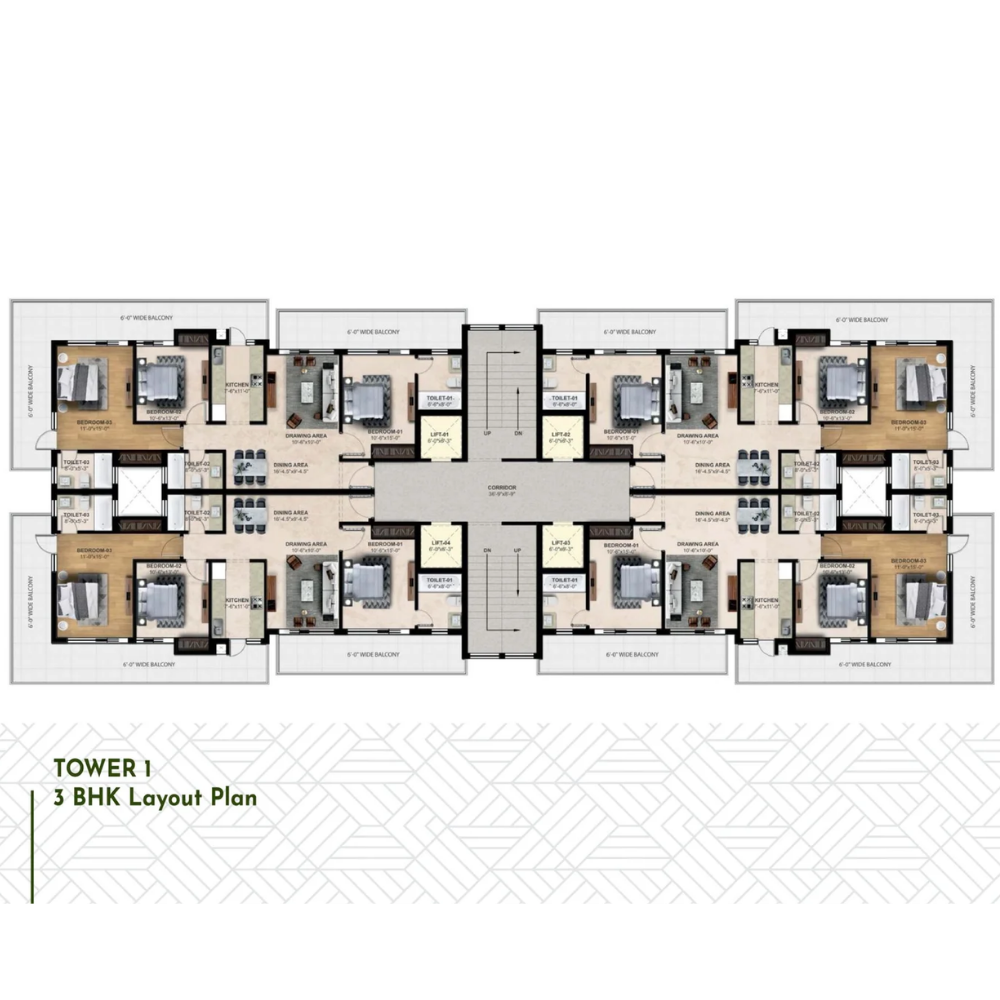 Unit Plan 5 BHK Category 1