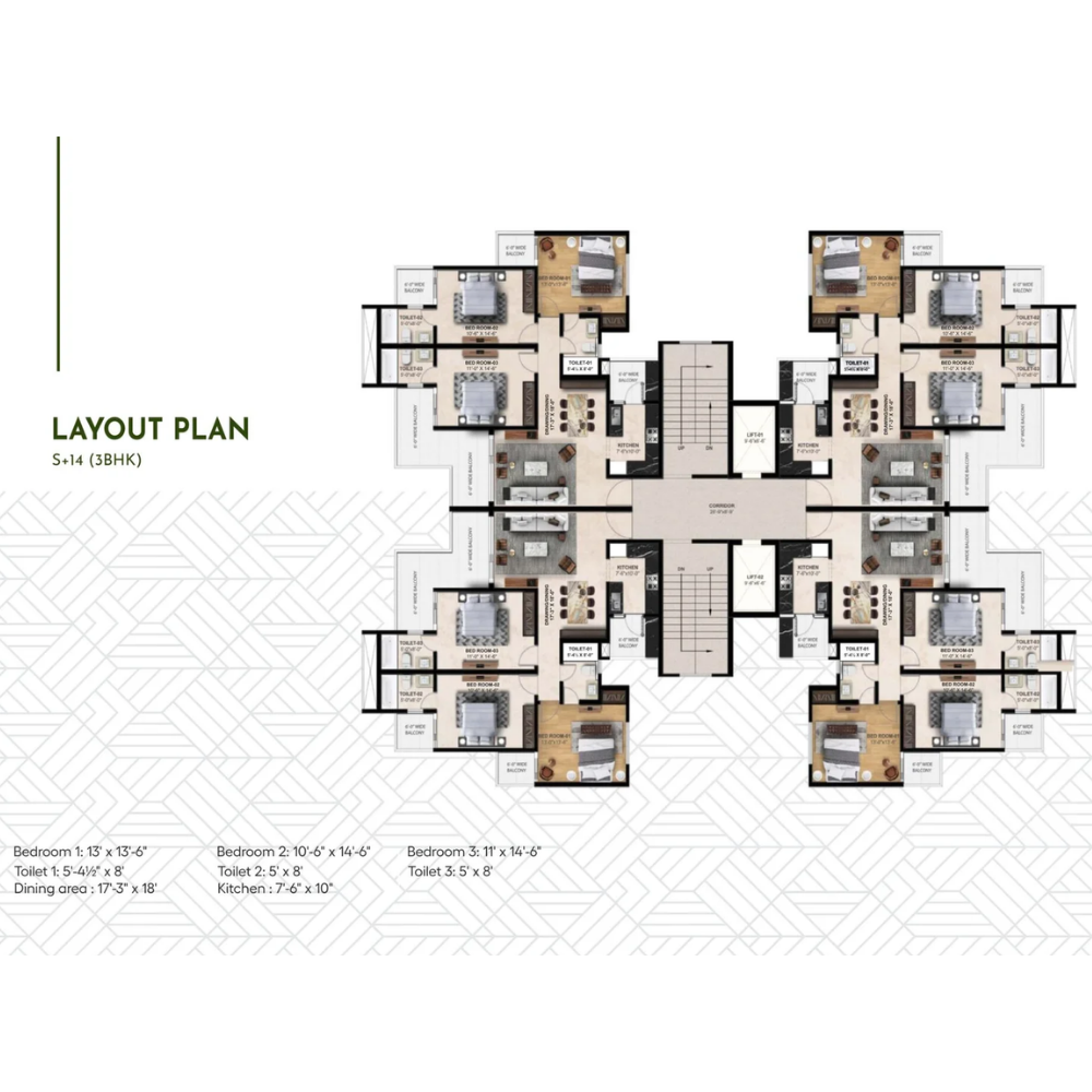 Cluster Plan 5 BHK Category 3